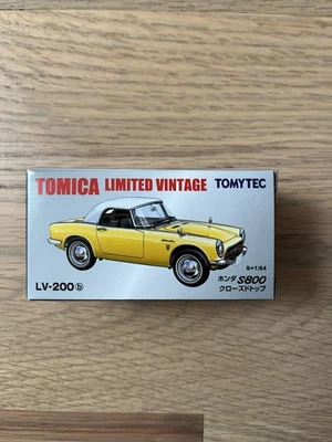 Tomica Limited Vintage LV-200b Honda S800 techo cerrado (amarillo) 1/64 TOMYTEC TOMY Foto 1 de 2