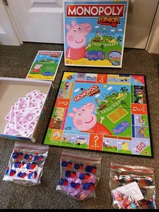 Peppa Pig Junior Monopoly Board Game By Hasbro. Complete - Picture 1 of 1