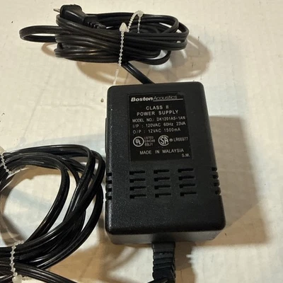 Genuine BOSTON ACOUSTICS DK-1201A5-1AN BA735/BA745/BA635 POWER SUPPLY AC ADAPTER - Image 1 of 4