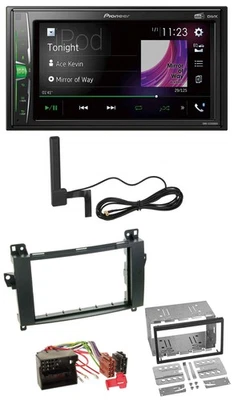 Pioneer MP3 DAB AUX 2DIN Bluetooth Autoradio für Mercedes B-Klasse T245 05-11 - Bild 1 von 4