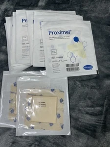 Proximel umrandeter Schaum Silikon Verband quadratisch steril 4 x 4 Ablaufdatum 2026 Menge 11 - Bild 1 von 4