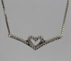 New Authentic Pandora Necklaceheart Wishbone Collier 399273C01-45 W Box