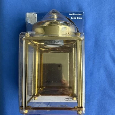 Solid Brass Wall Lantern 7 3/4” New  50140-2 - Image 1 of 4