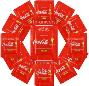 5 Paquetes 25 Pegatinas Versión México Panini FIFA 2014 Brasil Mundial Coca Cola - Imagen 1 de 3