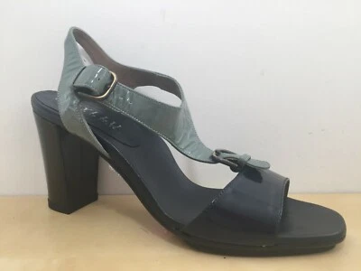 Сандалии-лодочки Anyi Lu лакированная кожа с открытым носком пряжкой ремешком 37 евро США 6,5 - Изображение 1 из 4