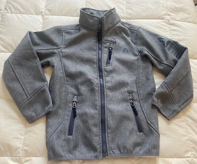 Reebok Gray Youth Boys Zipper School Casual Jacket - Size 7 - Image 1 of 4