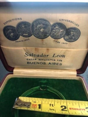 antigua caja reloj bolsillo Salvador León Foto 1 de 4