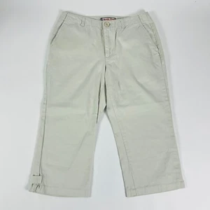 Jamaica Bay Capri Khakis Womens Pants Petite Size 8P Beige Cotton - Picture 1 of 11