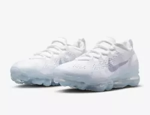 Nike Air VaporMax Flyknit 2023 White Size UK 5.5 Silver Low Pure Platinum - Picture 1 of 8