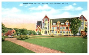 AGNES SCOTT COLLEGE Decatur, GA lino - Postal - Imagen 1 de 2