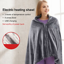 Electric Shawl Blanket Winter Heating Blanket USB Heated Temperature Control LCE