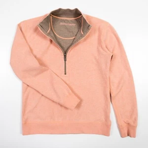 Suéter Pullover Tommy Bahama 1/4 Cremallera REVERSIBLE Flipside Para Hombre Talla Pequeña - Imagen 1 de 12