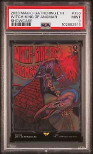 2023 MTG LOTR WITCH-KING OF ANGMAR BORDERLESS POSTER NON FOIL PSA 9 - Picture 1 of 2