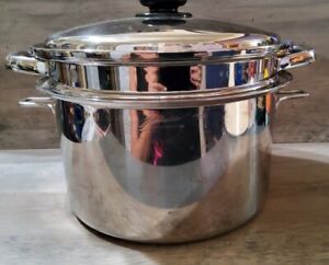 Saladmaster xP7-316L 10 Quart Stock Pot w/ Strainer Basket and Lid Cookware 