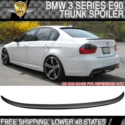 06-11 3 Series E90 Performance 2 Style Trunk Spoiler Painted Jet Black - ABS - Image 1 of 4