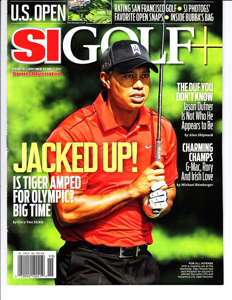 11 de junio de 2012 Tiger Woods Golf Plus Sports Illustrated sin etiqueta raro Foto 1 de 1