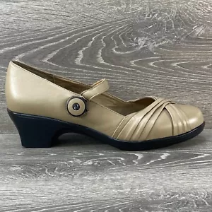 DR. COMFORT Cindee Diabetes Shoes Women’s 12 W Tan Leather Dressy Mary Jane BOA - Picture 1 of 10