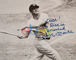 Mickey Mantle batting New York Yankees Signed 8x10 Photo reprint