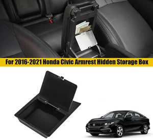 For 2016-2021 Honda Civic Accessories Center Console Armrest Hidden Storage Box - Bild 1 von 12