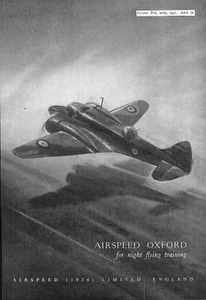 WW2 Advert Airspeed OXFORD (2) Vintage Original 1941 Aircraft Print Ad Ephemera - Picture 1 of 1