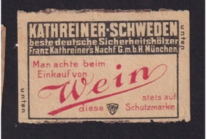 Ancienne   étiquette   Allumettes   Allemagne   BN168798 Wein - Imagen 1 de 1