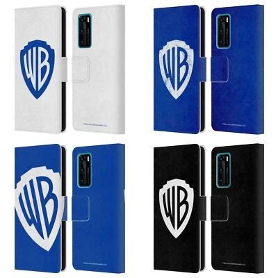 OFFICIAL WARNER BROS. SHIELD LOGO LEATHER BOOK WALLET CASE FOR HUAWEI PHONES 4 - Image 1 of 4