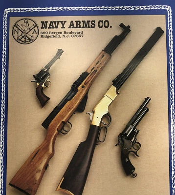 Navy Arms c 1988 Firearms Catalog  Vintage Henry's,Surplus Rifles,Blackpowder - Image 1 of 4