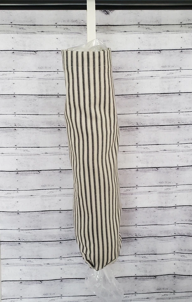 Porta bolsas de plástico granja negro y crema tela tictac hecho a mano NUEVO Foto 1 de 1