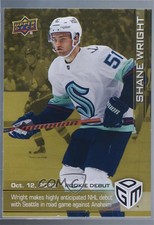 2022-23 Upper Deck Game Dated Moments Debut Gold /100 Shane Wright #2 Rookie RC