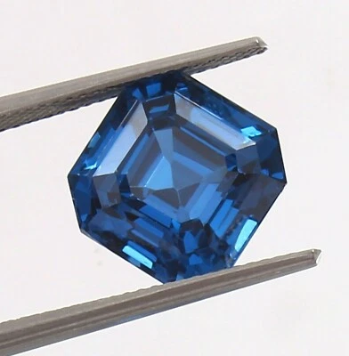 AAA Impecable Mozambique Turmalina Azul Suelto Corte Cuadrado Piedra Turmalina 8.25 C Foto 1 de 4