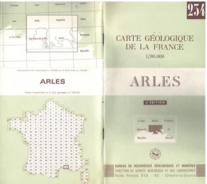 ARLES St GILLES BEAUVOISIN SCAMANDRE Carte 1-50.000 Géologique 1949 Révisée 1971 - Picture 1 of 12