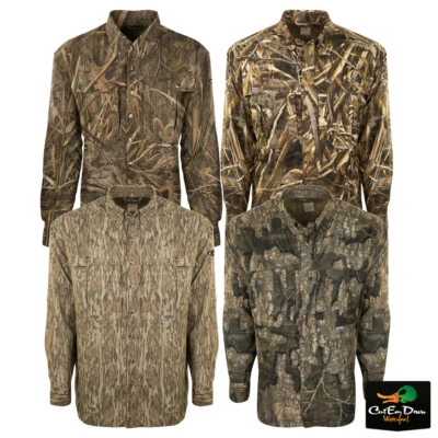 DRAKE WATERFOWL SYSTEMS EST CAMO FLYWEIGHT WINGSHOOTER'S SHIRT LONG SLEEVE - Image 1 of 2