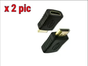 Giunzione convertitore adattatore HDMI maschio a standard HDMI femmina. Alta qualità - Foto 1 di 4