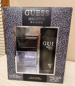 GUESS Seductive Homme Gift Set for Men,Deod Spray 6oz and Eau De Toilette 1.7oz - Picture 1 of 7