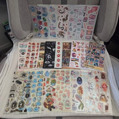 Stickii Club Lot of 21 Sticker Sheets Mixed Themes Cute Vintage Pop NEW - Image 1 of 4