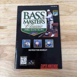 SNES - Bass Masters Classic Pro Edition Booklet - Bild 1 von 3