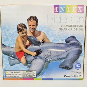 rare 2015 intex large ride on hammerhead shark pool inflatable - Bild 1 von 8