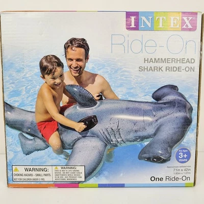 Rare 2015 Intex Large Ride on Hammerhead Shark Pool Inflatable - Image 1 of 4