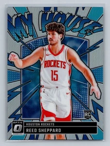 Reed Sheppard 2024-25 Donruss Optic #18 My House Holo Houston Rockets - Bild 1 von 2