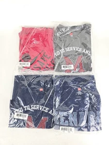 Menards Herren X Large XL Kurzarm Hanes T-Shirts ohne Etikett NEU Paket 4 100 % Cotto - Bild 1 von 6