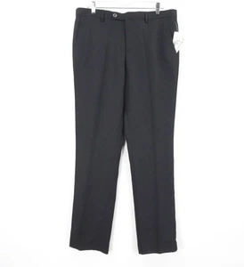 Pantalones de vestir de cachemira y gris para hombre 38x32 negros grises lunares oficina de negocios - Imagen 1 de 13