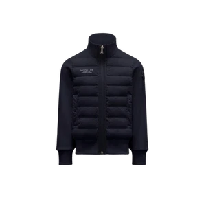 (Kids) Moncler Padded Zip-Up Sweatshirt Night Blue - 22SS - Picture 1 of 2