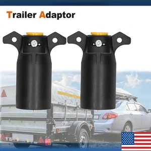 2) Repuesto conector de enchufe de luz remolque de 7 vías pin adaptador estilo RV - Imagen 1 de 11