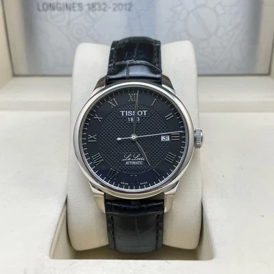 Tissot LeLocle T41.1.423.53 Men's Watch Auto 39.3mm Black Dial Date Roman Number - Image 1 of 4