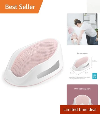 Soporte de baño para bebé ergonómico ligero rosa - Solución de baño fácil y segura Foto 1 de 4