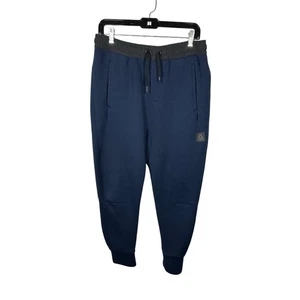 Reebok Navy Tie Waist Athletic Knit Jogger Sweatpants Women's Medium - Picture 1 of 7