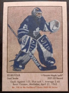 2002 - 2003 ITG Parkhurst Ed Belfour Retro Mini Maple Leafs Hockeykarte - Bild 1 von 2