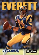 1992 SkyBox Impact Football Card #7 Jim Everett