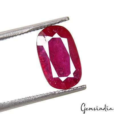 Mozambique Top Red Ruby 3.00 Ct Oval Shape Loose Natural Certified Ring Size Gem - Image 1 of 4