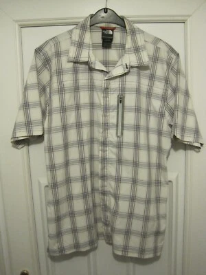 Men's The North Face Blue Grey Check Shirt. Size Medium. - Image 1 of 4